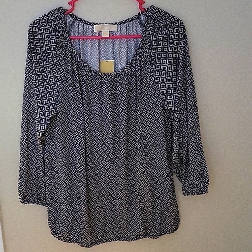 Michael Kors Navy Blouse